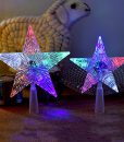 Crystal 5 Point Star Light Up Christmas Tree Topper Holiday Decoration (14cm) – B0776TN2V5_0